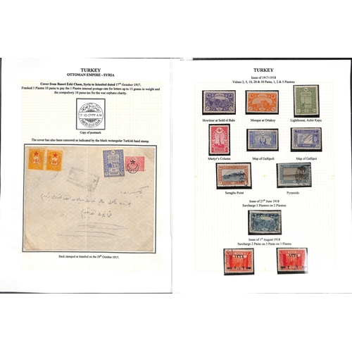 1809 - 1876-1923 Stamps and postal history, the well written up collection containing ninety covers and car... 