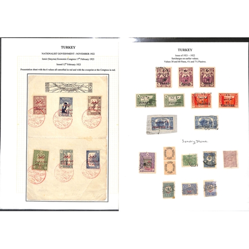 1809 - 1876-1923 Stamps and postal history, the well written up collection containing ninety covers and car... 