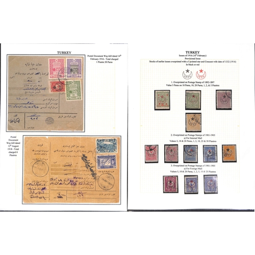 1809 - 1876-1923 Stamps and postal history, the well written up collection containing ninety covers and car... 