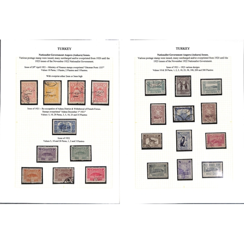 1809 - 1876-1923 Stamps and postal history, the well written up collection containing ninety covers and car... 