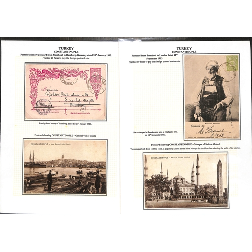 1809 - 1876-1923 Stamps and postal history, the well written up collection containing ninety covers and car... 