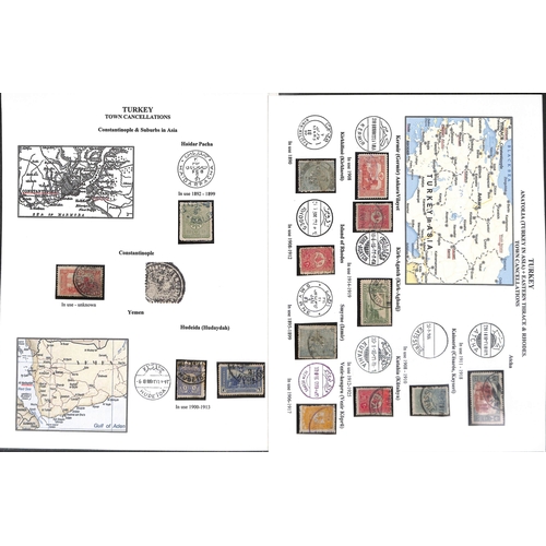 1809 - 1876-1923 Stamps and postal history, the well written up collection containing ninety covers and car... 