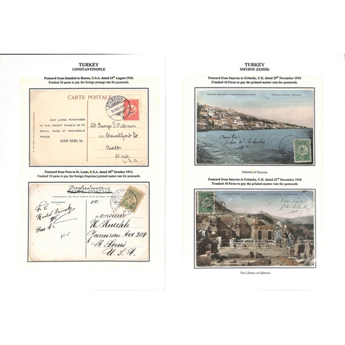 1809 - 1876-1923 Stamps and postal history, the well written up collection containing ninety covers and car... 