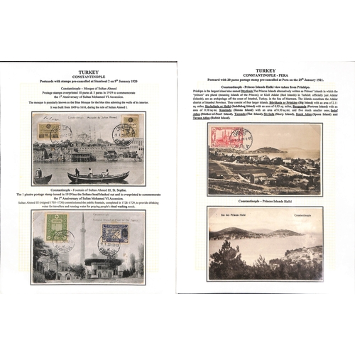 1809 - 1876-1923 Stamps and postal history, the well written up collection containing ninety covers and car... 