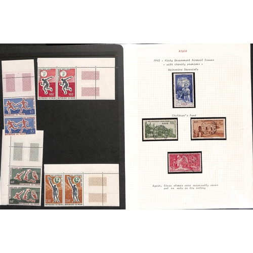 877 - Niger. 1921 - c.1990 Mint and used collection with covers, die and plate proofs. (100s).