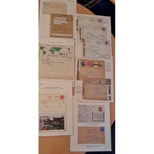 650 - Censorship. 1939-45 Covers and cards from, to or within G.B, including returned items with enclosed ... 