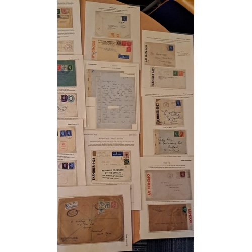 650 - Censorship. 1939-45 Covers and cards from, to or within G.B, including returned items with enclosed ... 