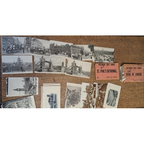 3 - Picture Postcards/Cigarette Cards. 1900-30 Picture postcards including 