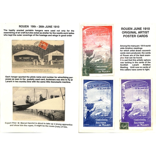 Tirage Argentique Vintage - Aviation à Rouen France - Circa 1910 - Format 8x10 Cm