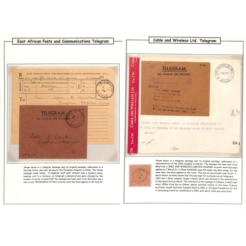 1924-72 Covers and cards (46), telegraph forms (4, two with covers ...
