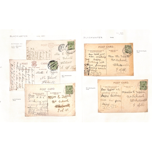1898-1928 Picture postcards (73) and Parcel Post labels (4) all with ...