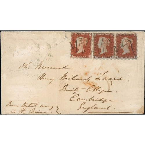 365 - Crimean War.  1855 (May 12) Cover to England endorsed 