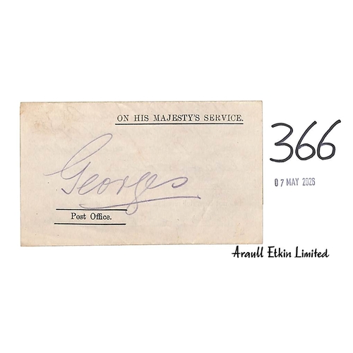 366 - 1902 (Aug 10) Post Office form to 