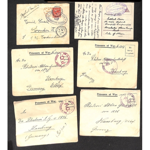 372 - 1914-c.1917 Covers and cards including 1914 (Sep 10) cover from Monmouth to London endorsed 