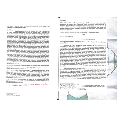 394 - William Hoste.  1821-24 Entire letters to Hoste, the first posted from London by a former Masters Ma... 