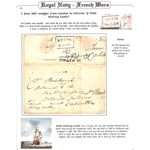 406 - India.  1812 (June 1) Entire from London to 