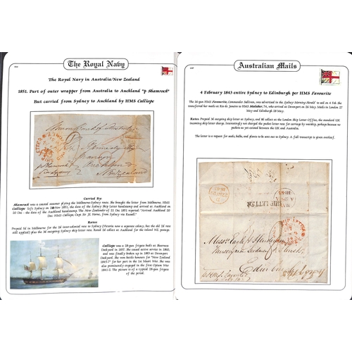 414 - Australasia.  1843 (Feb 4) Entire letter from W. McKew in Sydney ordering seeds and bulbs, to Eagle ... 