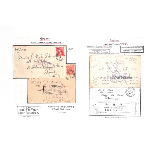 369 - World War One - Australian/Canadian Forces.  1916-19 Covers to Australian forces in G.B (25), all re... 