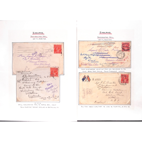 369 - World War One - Australian/Canadian Forces.  1916-19 Covers to Australian forces in G.B (25), all re... 