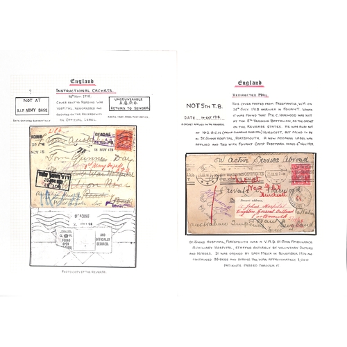 369 - World War One - Australian/Canadian Forces.  1916-19 Covers to Australian forces in G.B (25), all re... 