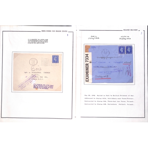 383 - 1941-47 Covers and cards to British or allied forces all returned or redirected with explanatory cac... 