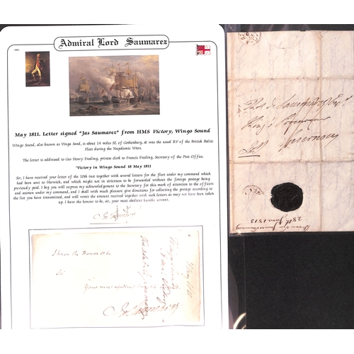 386 - Admiral Lord Saumarez.  1811 (May 15) Letter from 