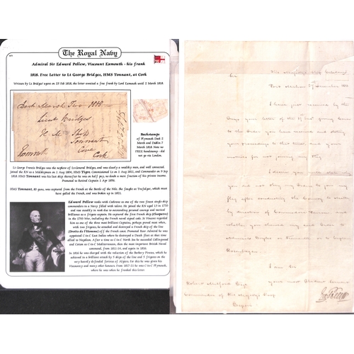 388 - Admiral Sir Edward Pellew, Viscount Exmouth.  1811 (Dec 27) Order from 