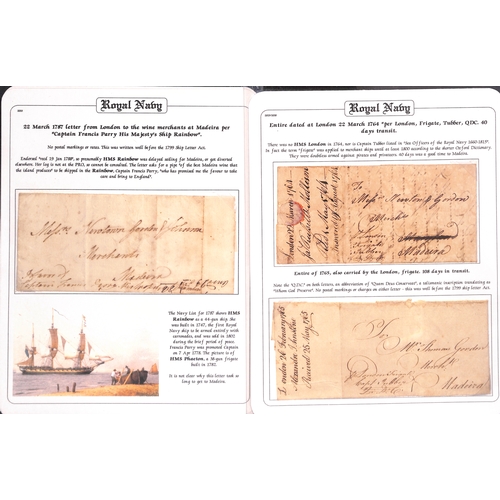 397 - 1764-99 Entire letters from London to Madeira all endorsed via naval ships, comprising 