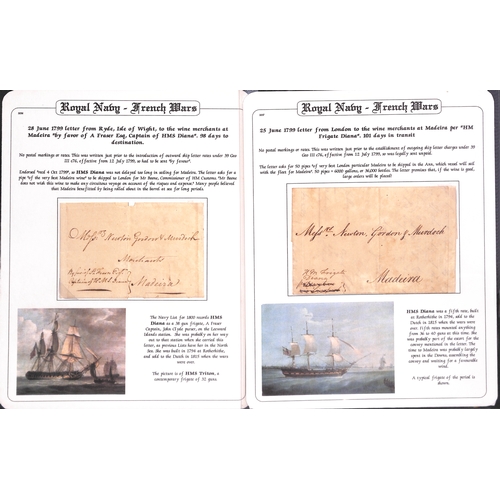 397 - 1764-99 Entire letters from London to Madeira all endorsed via naval ships, comprising 