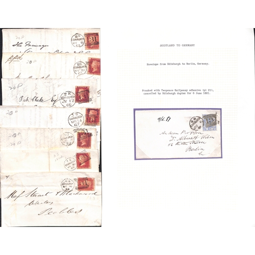 692 - Cancellations.  1846-1908 Covers and cards with numeral cancels, duplexs including Brunswick Star an... 