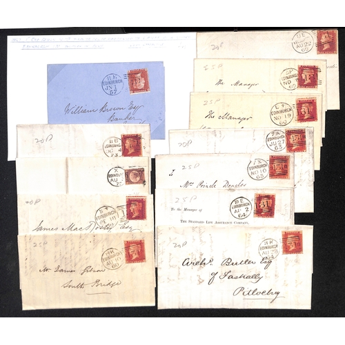 692 - Cancellations.  1846-1908 Covers and cards with numeral cancels, duplexs including Brunswick Star an... 