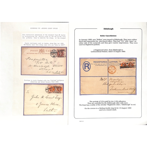 692 - Cancellations.  1846-1908 Covers and cards with numeral cancels, duplexs including Brunswick Star an... 