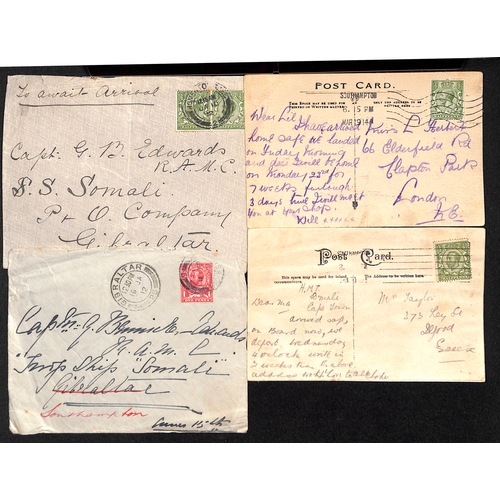 368 - Troopship Mail.  c.1905-45 Postcards and covers posted on British troopships, mainly WW1 but some ea... 