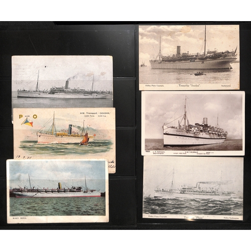 368 - Troopship Mail.  c.1905-45 Postcards and covers posted on British troopships, mainly WW1 but some ea... 