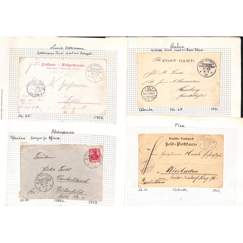 368 - Troopship Mail.  c.1905-45 Postcards and covers posted on British troopships, mainly WW1 but some ea... 