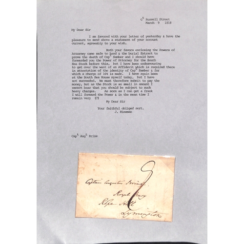 408 - 1814-29 Letters including 1816 letter from Cape Town to Scotland 