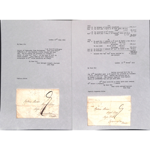 408 - 1814-29 Letters including 1816 letter from Cape Town to Scotland 