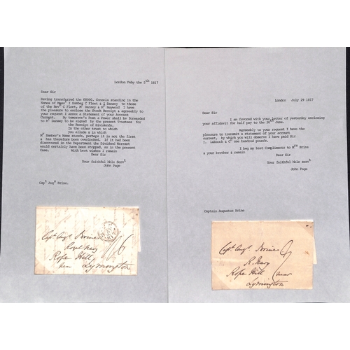 408 - 1814-29 Letters including 1816 letter from Cape Town to Scotland 