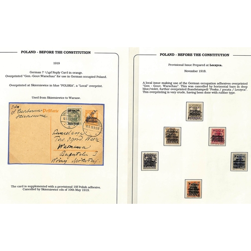 1780-1950 Postal history and stamps, the display collection on 200 ...