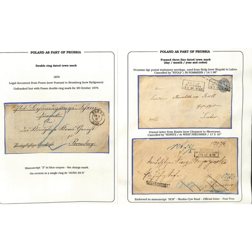 1780-1950 Postal history and stamps, the display collection on 200 ...