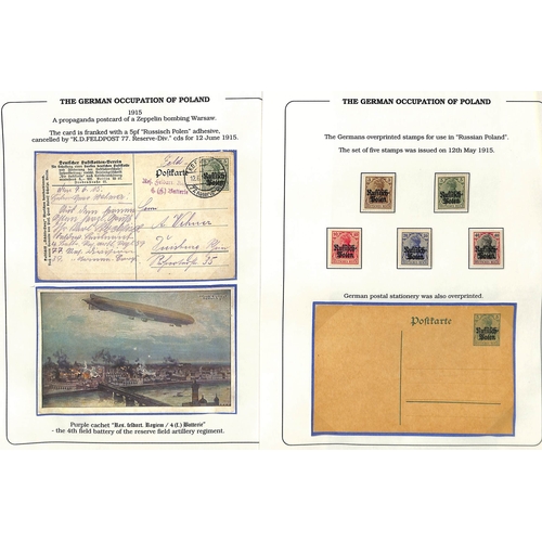 1780-1950 Postal history and stamps, the display collection on 200 ...