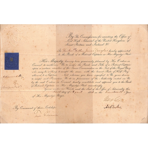 418 - 1851-1900 Covers, cards, letters and ephemera including official Admiralty envelopes to H.M.S 