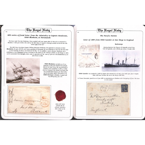 418 - 1851-1900 Covers, cards, letters and ephemera including official Admiralty envelopes to H.M.S 