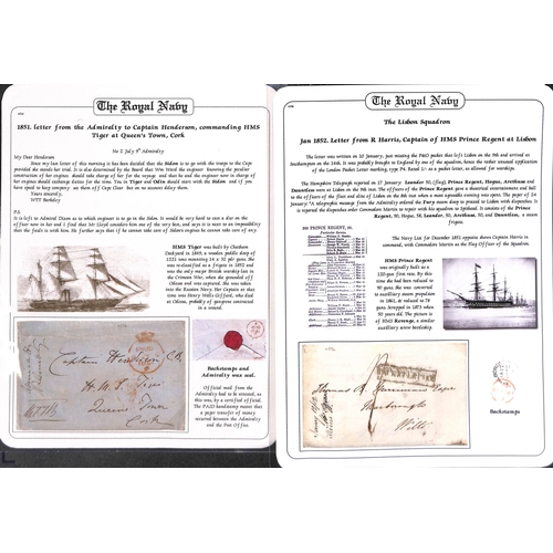 418 - 1851-1900 Covers, cards, letters and ephemera including official Admiralty envelopes to H.M.S 