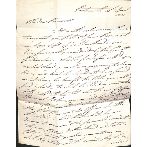 386 - Admiral Lord Saumarez.  1811 (May 15) Letter from 