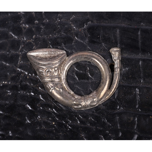 2 - Victorian Undress Sabretache of Field Officer of Rifle Volunteer Regiment 1880-90, patent leather sa... 