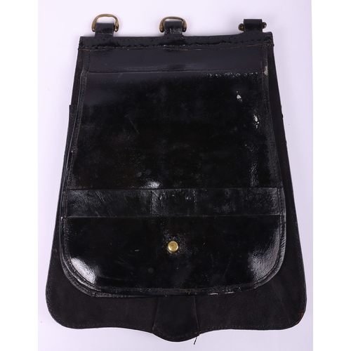 2 - Victorian Undress Sabretache of Field Officer of Rifle Volunteer Regiment 1880-90, patent leather sa... 