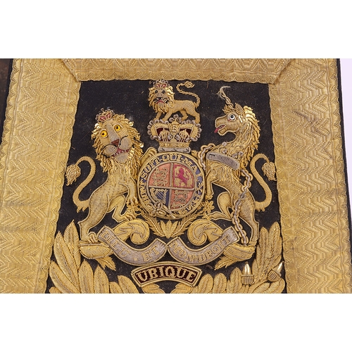 11A - Victorian Royal Horse Artillery Officers Sabretache in Named Tin with Accoutrements, fine example wi... 