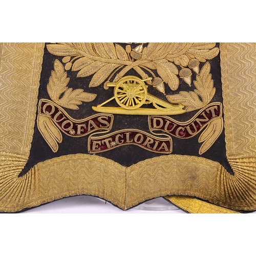 11A - Victorian Royal Horse Artillery Officers Sabretache in Named Tin with Accoutrements, fine example wi... 