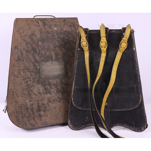 11A - Victorian Royal Horse Artillery Officers Sabretache in Named Tin with Accoutrements, fine example wi... 